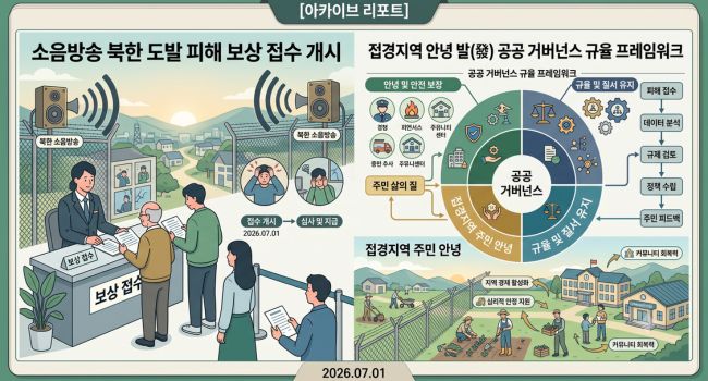 소음방송 대남확성기피해 강화군피해지원금 행정안전부 법무부 청와대 민방위기본법 소음영향도 9월순차지급 거시경제 분석 시네마틱 삽화